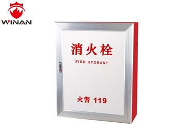 1.0 ~ 1.2mm Stainless Steel Fire Hose Cabinet School Hotel Library Use