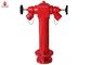 Pillar Fire Suppression Valve , Red Epoxy Cast Iron Fire Hydrant Pressure Relief Valve